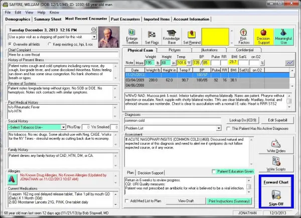 Amazing Charts EHR Software- practice management software- EHR Software.