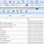 A.I.Med EHR software showing ICD codes listing interface screenshot.