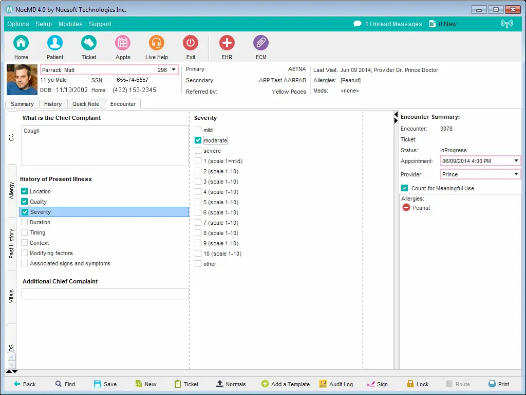 NueMD-EMR-Software-Patient-Encounter-Demo
