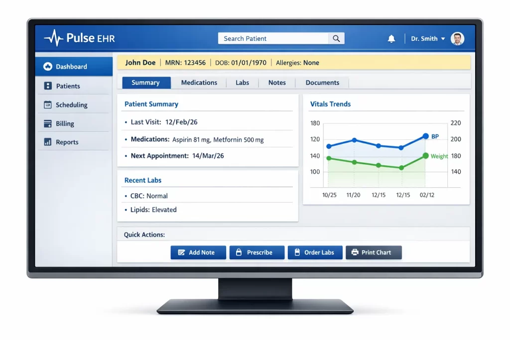 Pulse-EHR-software-system