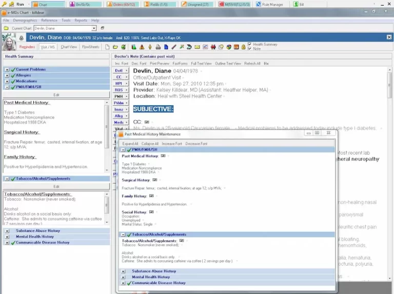 eMDs-Aprima-EMR-Software-Patient-History-Demo
