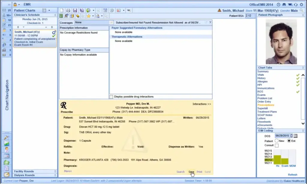 SALUS-EMR-Software-Patient-Charting-Demo-Screenshot