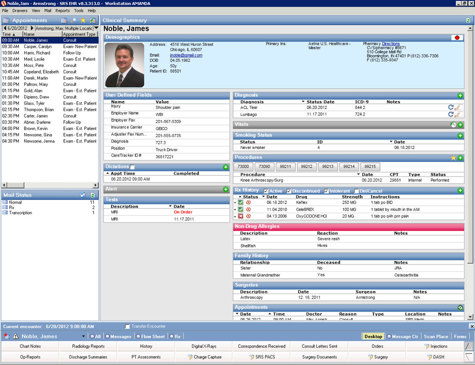 Srssoft Ehr Software Free Demo Latest Reviews And Pricing Emrsystems