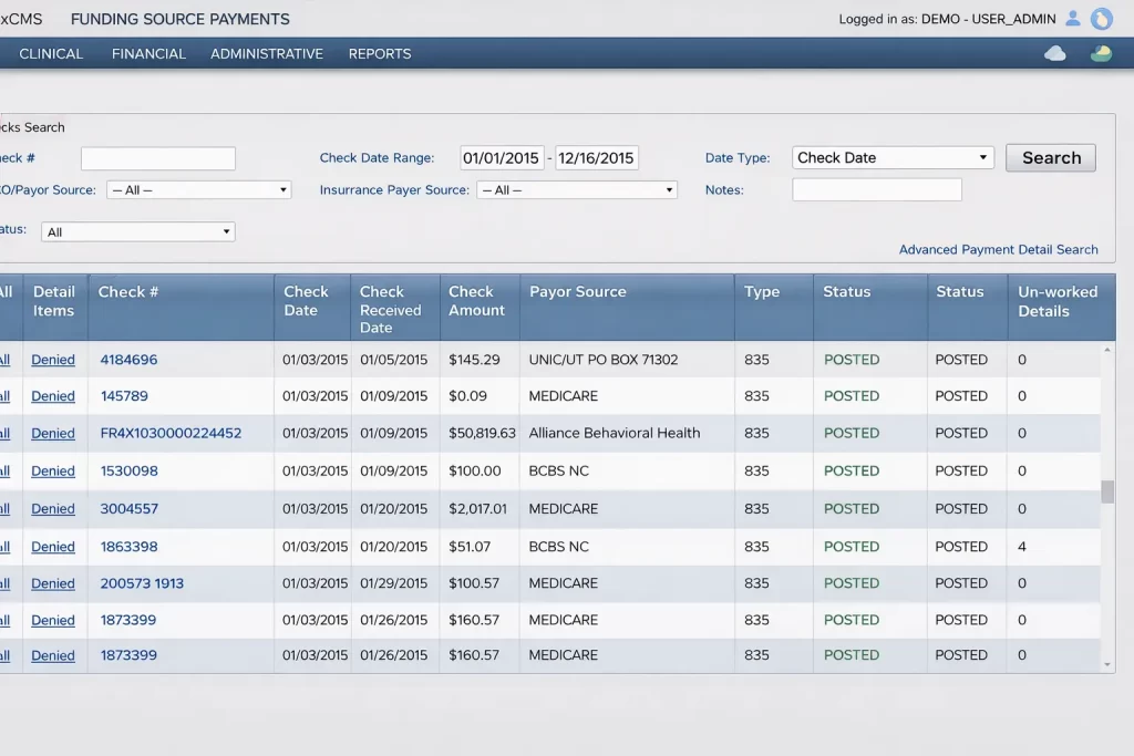 AlphaFlex EHR Software by wellsky- Practice Management (PM) software