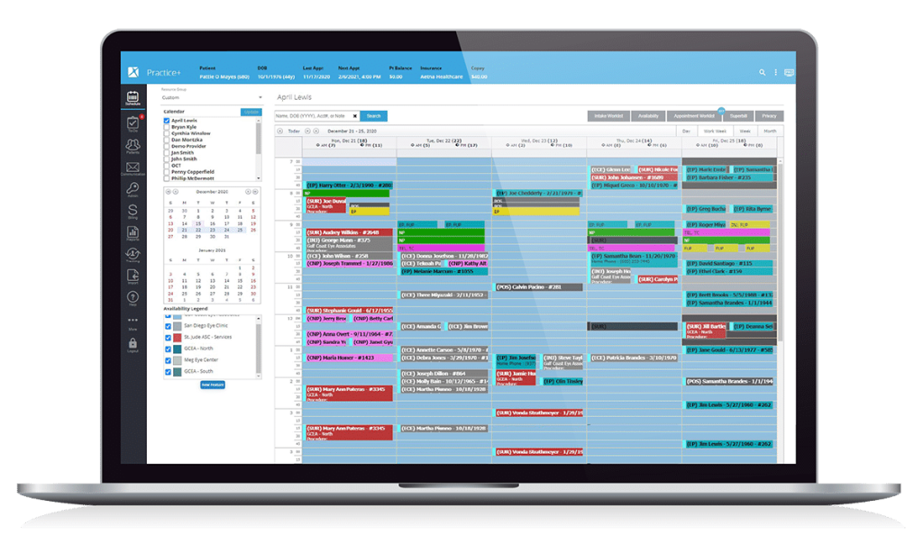 SRS-Health-EMR-Software-Scheduling-dashboard-Demo