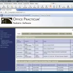 Office Practicum EMR software - Pediatric EHR software demo screenshot