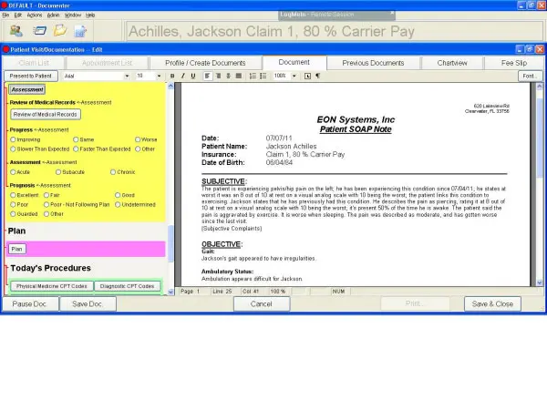 The Digital Office By EON Systems EMR Software- patient SOAP notes EHR Software