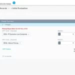 WebPT Physical Therapy EHR software Patient record evaluation showing charge summary dashboard.