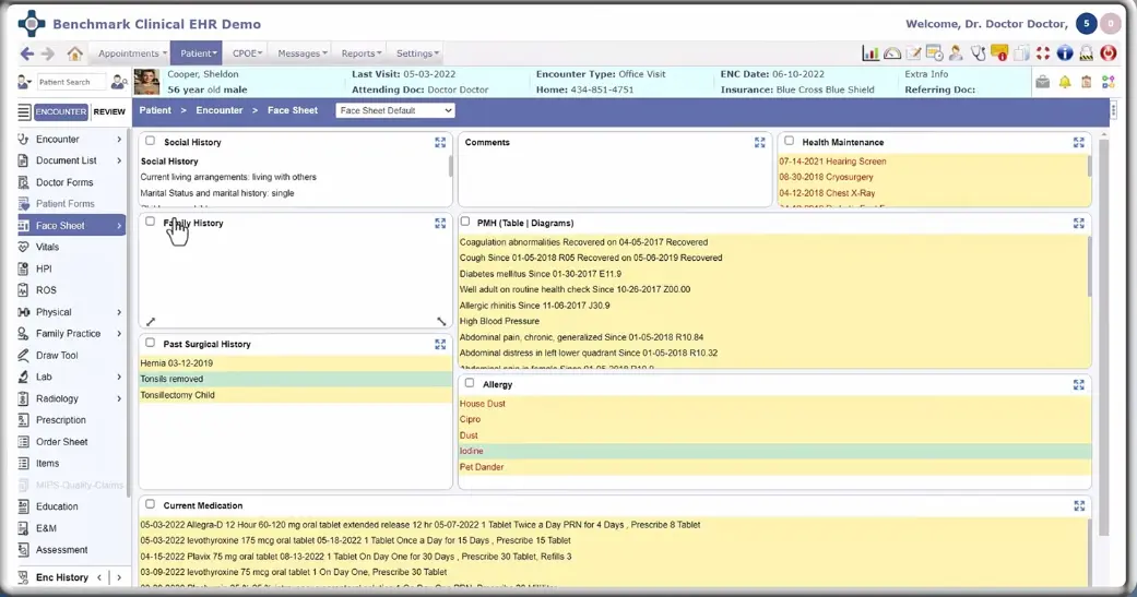 Benchmark Clinical Systems EHR and Practice Management Software