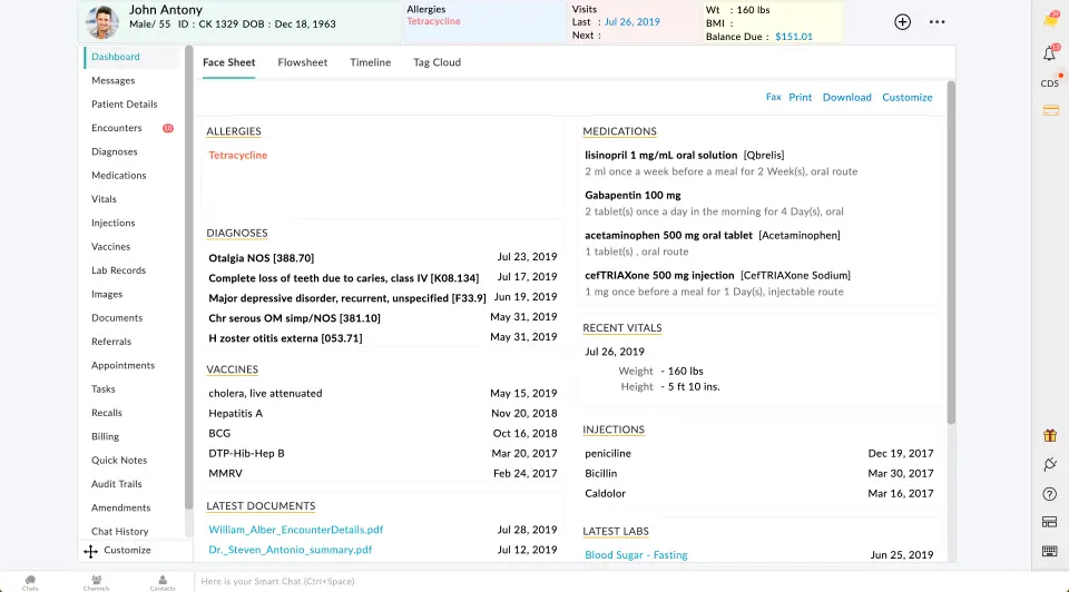 ChARM-EMR-Software-Patient-Dashboard-Demo