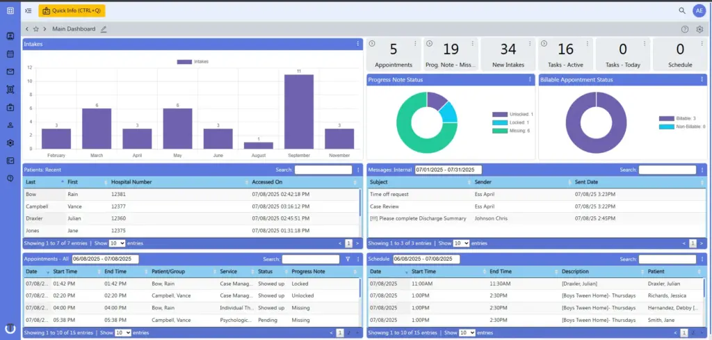 ClinicTracker-Connect-EMR-System-Dashboard-Demo-ScreenShot