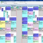 Iridium Suite software - patient scheduling dashboard screenshot.