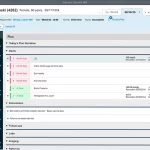MCIS Clinicals EMR software patient's chart and treatment plan overview screenshot.