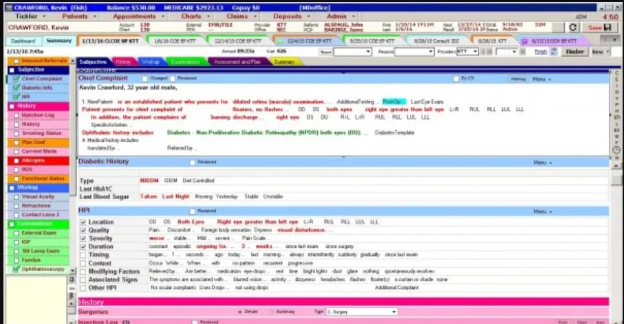 MDoffice EMR Practice Management Software Dashboard