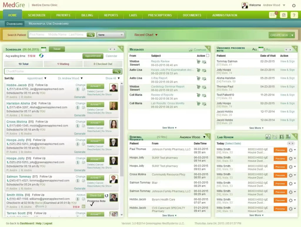 Medgre EMR Software and Practice Management (PM) Software demo