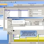 PlanetRehab EHR software prescription expiration alert and patient scheduling dashboard screenshot.