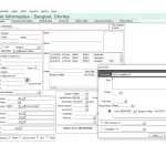 TotalMD EMR software demo showing patient demographic info, appointment history, and task entry form pop-up.