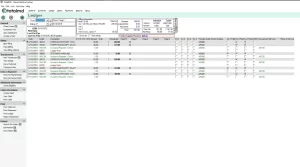TotalMD EMR software patient ledger, billing details and transaction record dashboard screenshot.