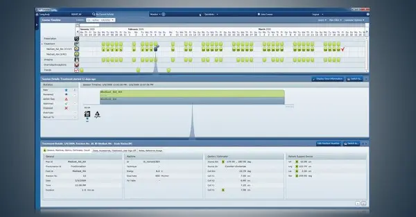 ARIA oncology EMR Software - practice management software dashboard screenshot.