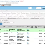 Azalea EHR Software -EMR Software -encounter list dashboard screenshot