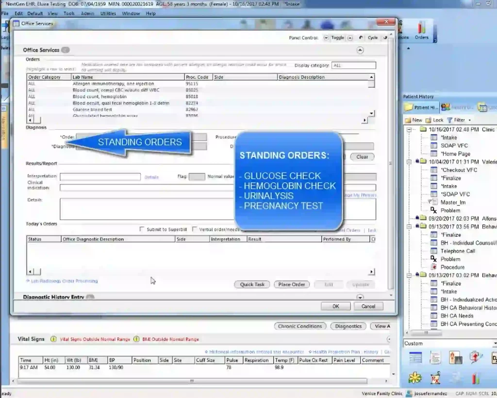 NextGen EMR Software, Practice Management Software and Medical Billing Software demo screenshot