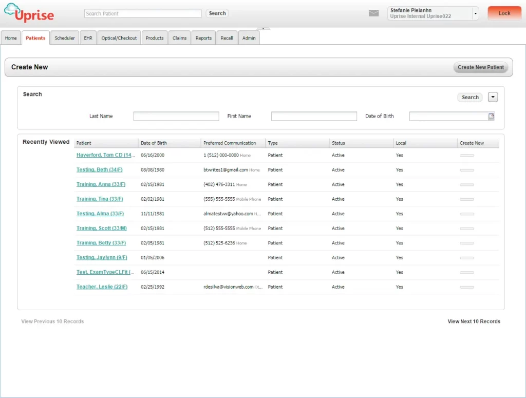 uprise EMR Software - practice management software