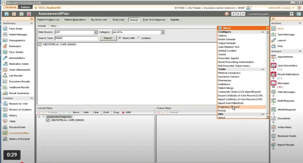 Allscripts-Professional-EMR-Software-Assessment-Plan-Demo.