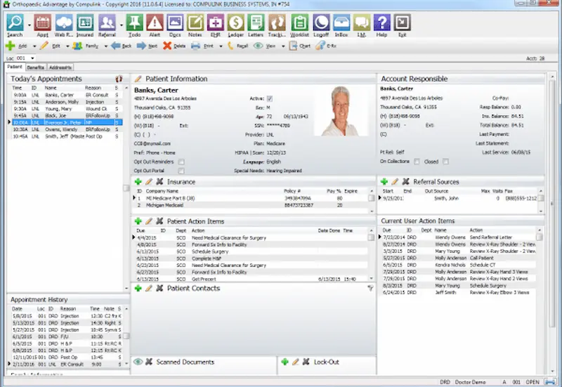 Compulink-Orthopedic-Advantage-EMR-Software-Demo