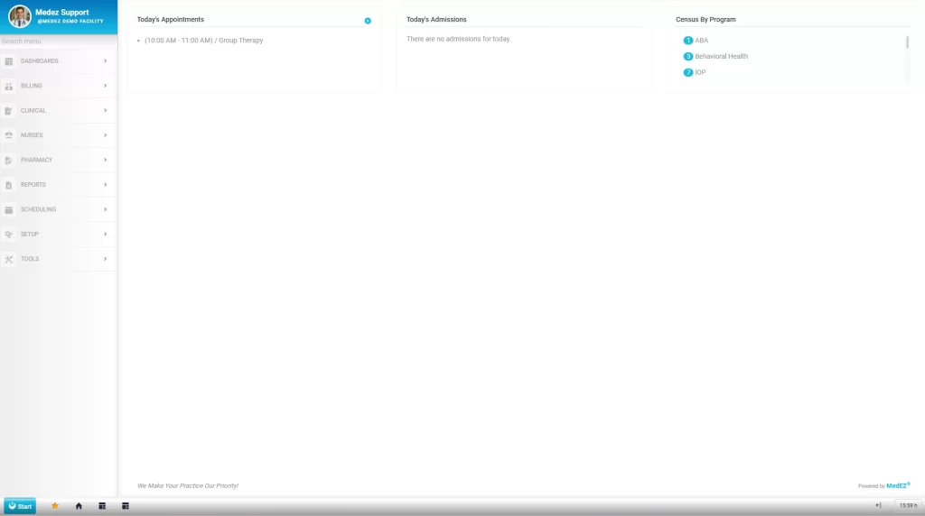 MedEZ-EHR-System-Home-Page