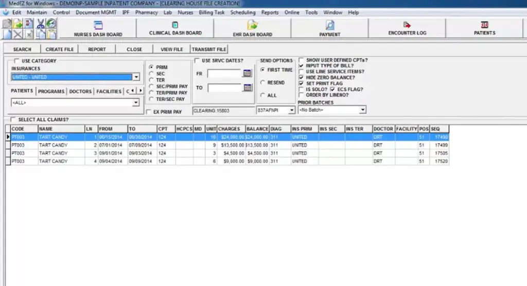 MedEZ billing EMR Software