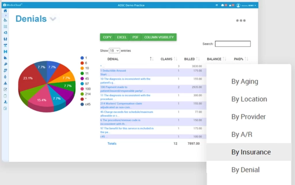 MedicsDocAssistant-EHR-By-Advanced-Data-Systems-Corporation-Practice-Management-Software-Denials.