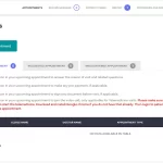 Screenshot image of NovoClinical EMR Software demo showing patient appointments.