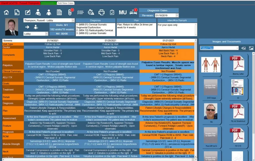 Quick Charts EMR Software- chiroptic EHR Software dashboard