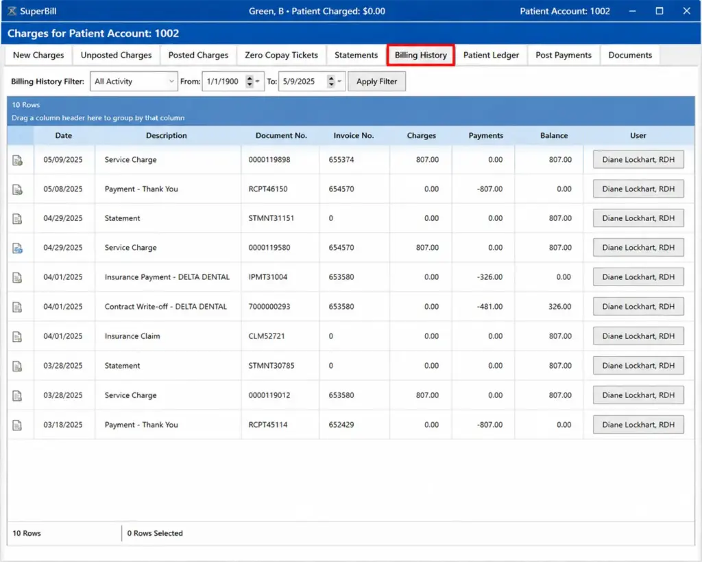 CPSI now known as TruBridge EMR software billing history