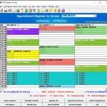 American Medical EMR software appointment register and providers timeslot dashboard.