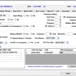 American Medical EHR software pregnancy and menstrual history OB flow sheet dashboard screenshot