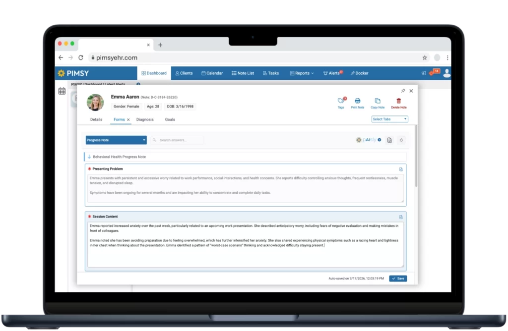 PIMSY-EHR-Software-customizable-note-and-clients-charts.