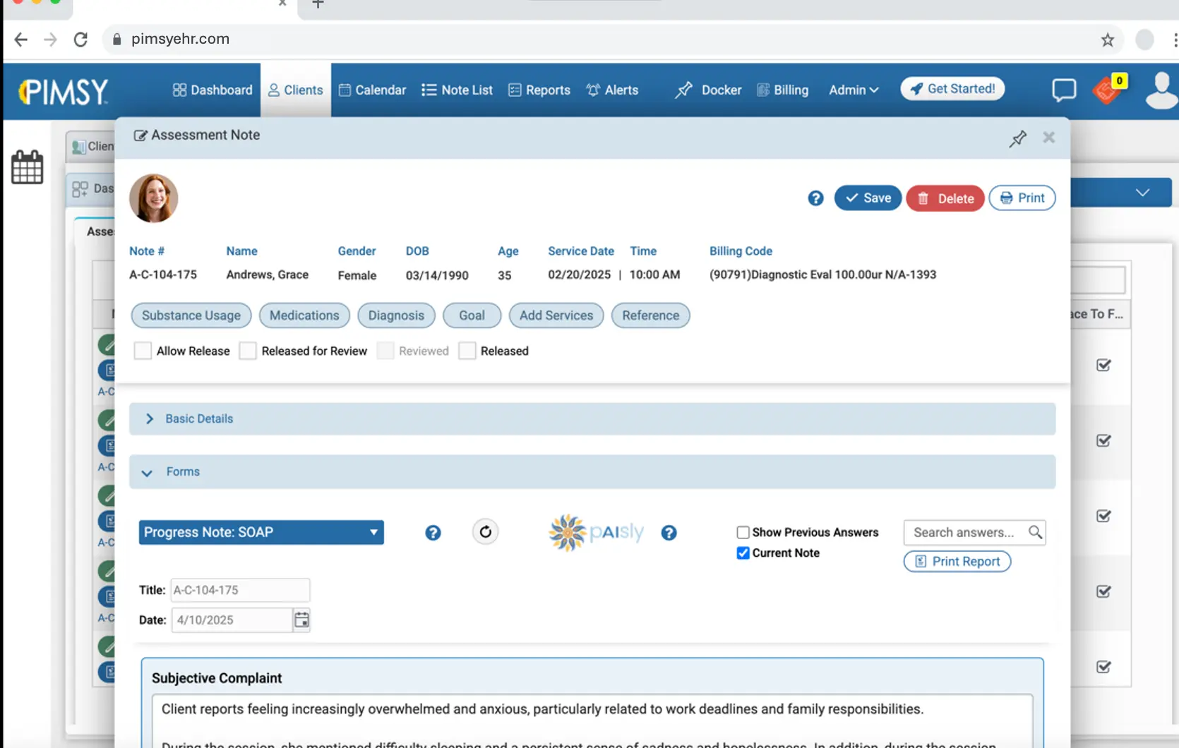 PIMSY EHR Software EHR and Practice Management Software