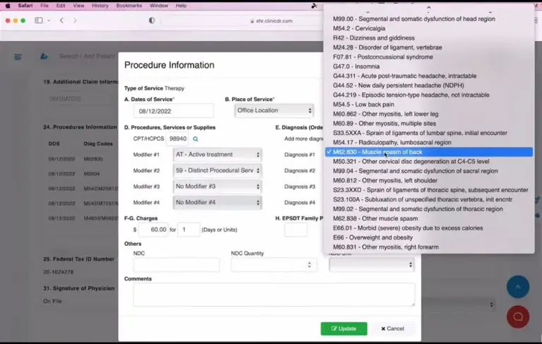 ChiroSpring-Chiropractic-EMR-Practice-Management-Software-Procedure.