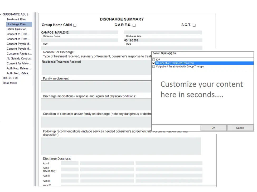 EHR YOUR WAY EMR Software - behavioral health EMR Software.