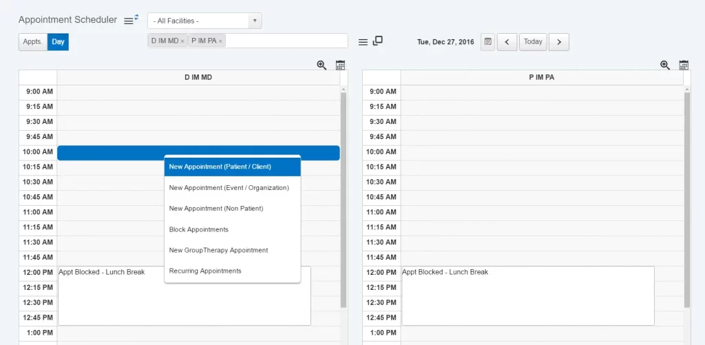 EHR YOUR WAY EHR Software - behavioral health EMR Software dashboard screenshot.