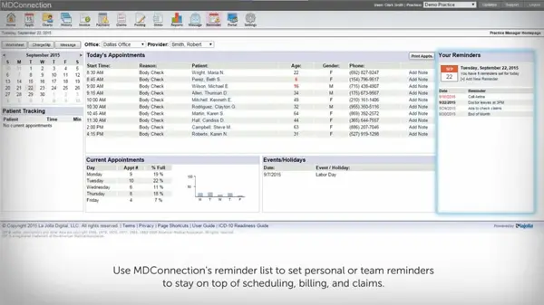 MDConnection-EMR-Software-Cloud-Based-practice-Management-Video-Demo