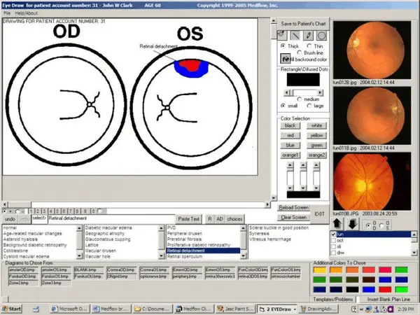 Medflow EMR Software- ophthalmology EHR Software dashboard screenshot.