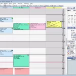 Open Dental EMR software appointment calendar and provider timeline dashboard screenshot.