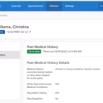 Remedly EMR Software - patient demographics dashboard screenshot.