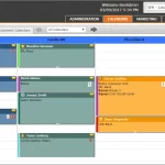 AestheticsPro Online EHR software scheduling aesthetic procedures dashboard screenshot.