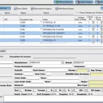 Liquid EHR software inventory list and frame specification details dashboard screenshot.