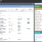 MEDITECH EHR software patient appointments and workload summary interface screenshot.