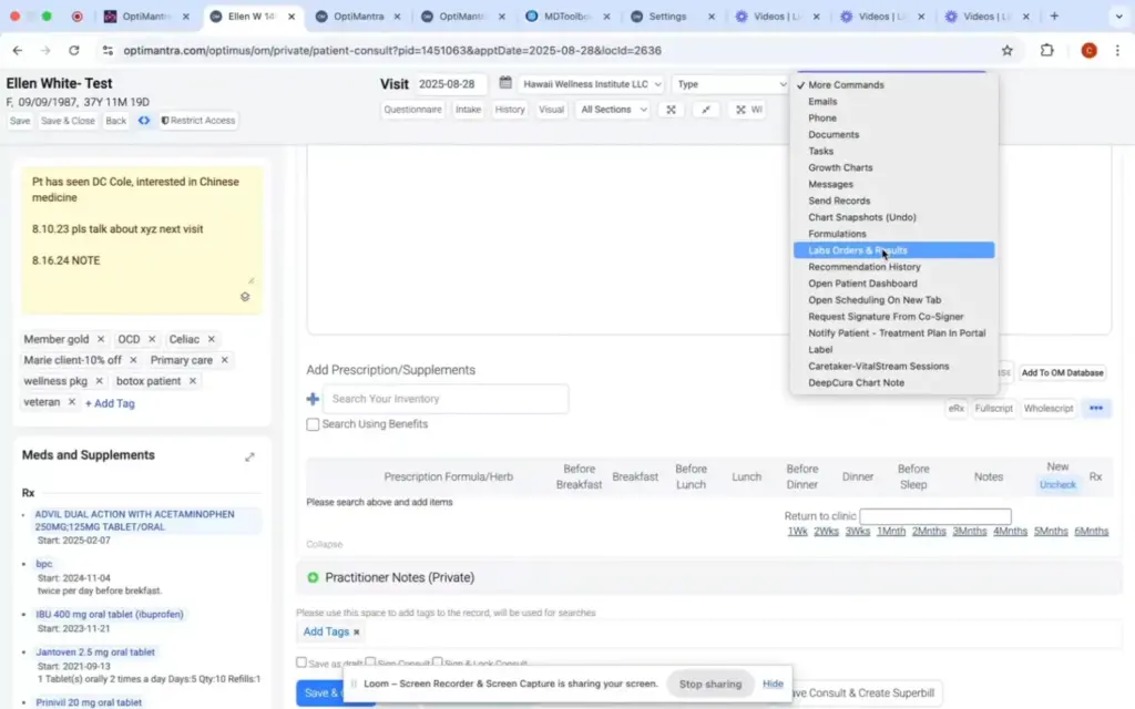 OptiMantra-EMR-Software-Lab-Orders