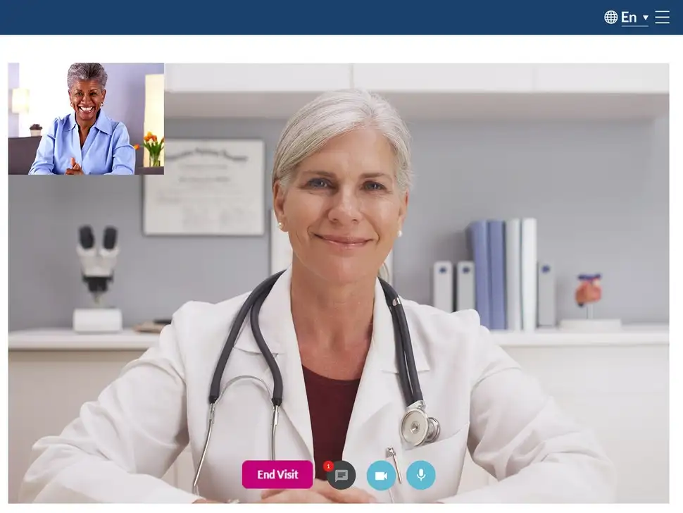 NextGen Telehealth EMR Software video consultation screenshot